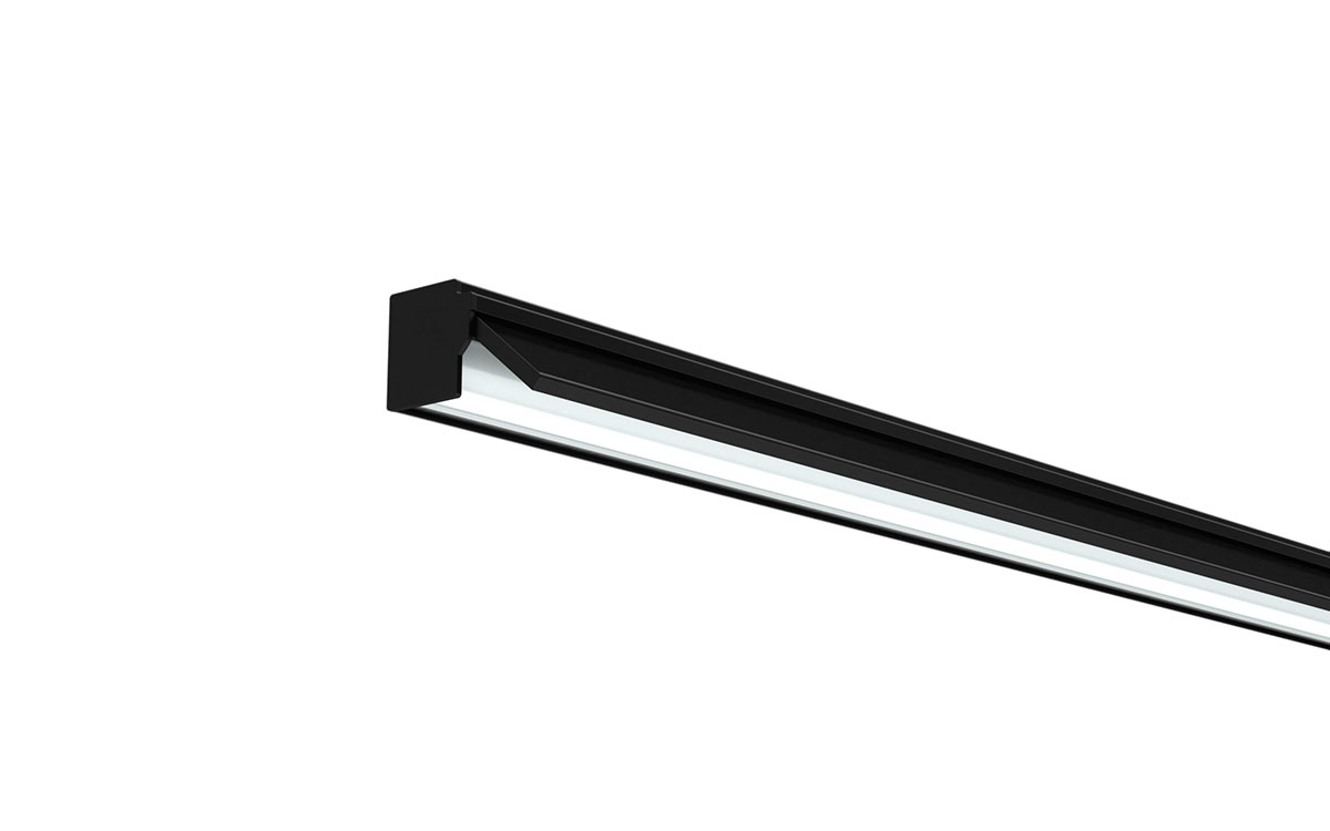 KOS 24V 6,24W 3000K Längd=450 mm Svart