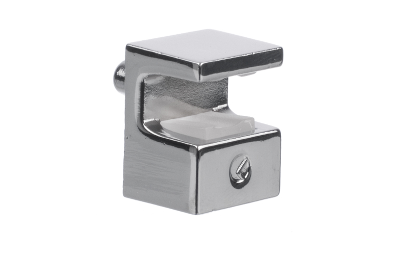 Glashyllbärare KRISTAL för 5-6 mm Glas, med Tapp (ø5 mm)