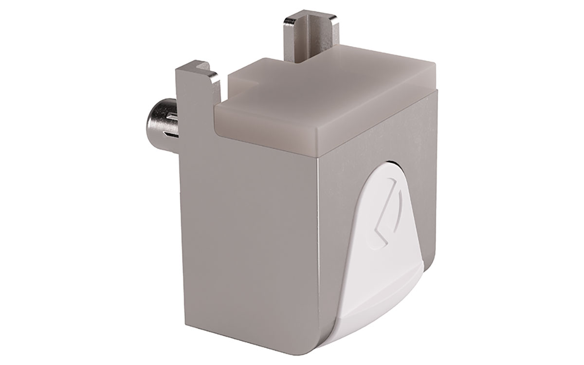 Glashyllbärare KUBIC med Ø 3 mm tapp, Vit