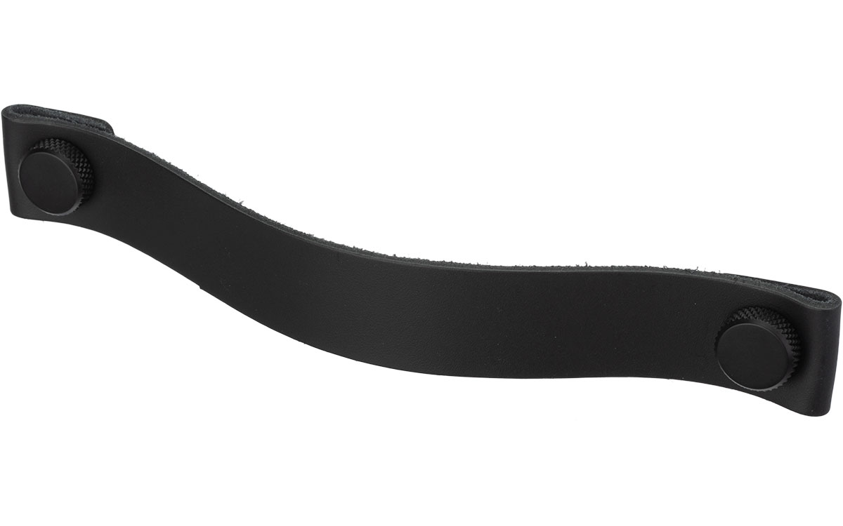 Lädergrepp 'Arc' Svart Läder / Svart