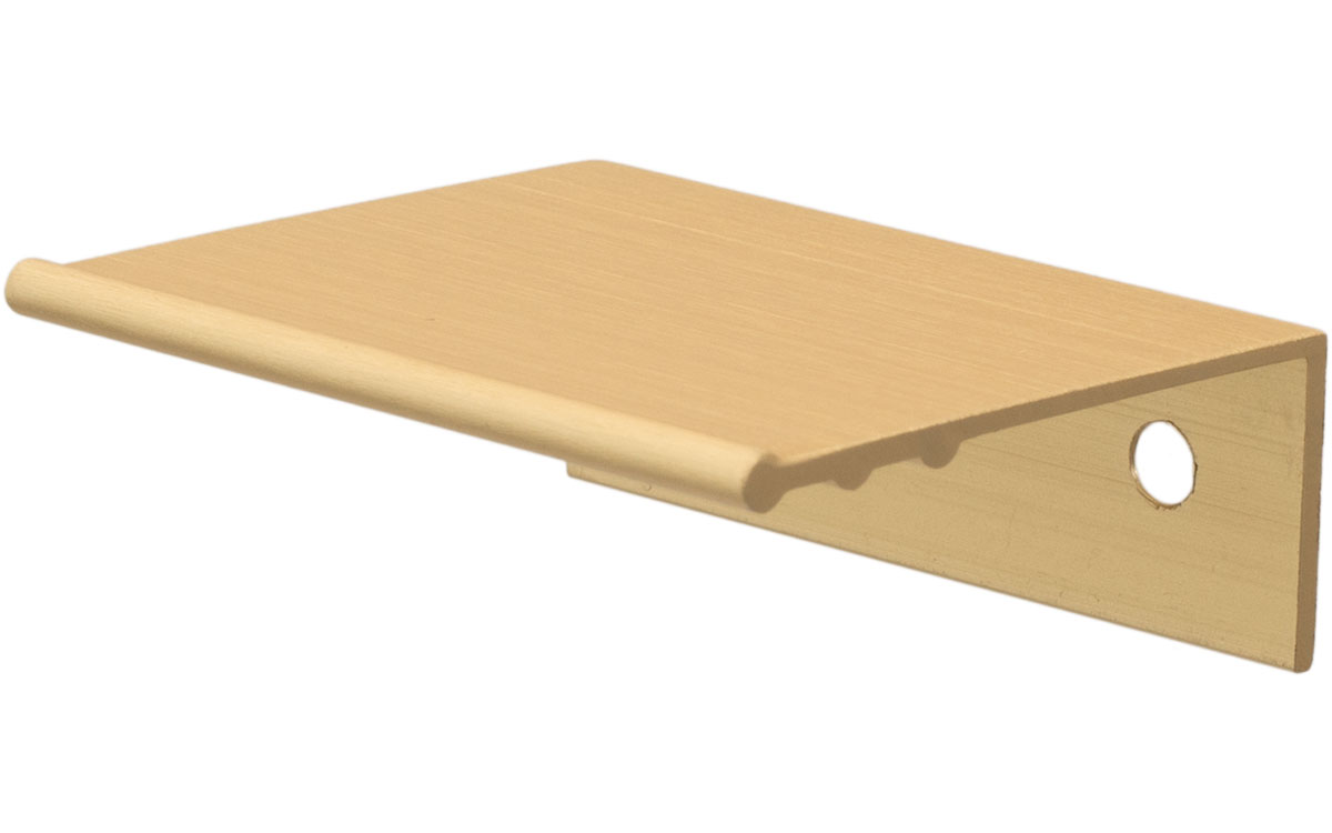 Grepplist 'Flat' Längd: 50 mm Borstad Mässing