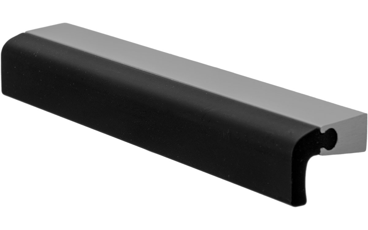 Handtag 'Rub' Aluminium / Svart