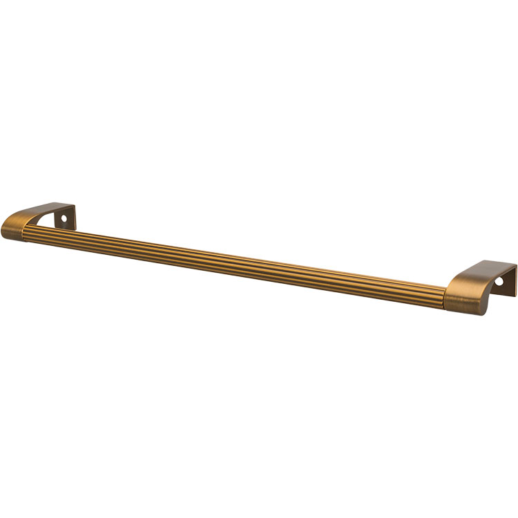 Handtag 'Art-Edge' Längd: 340 mm Svart / Borstad Mässing