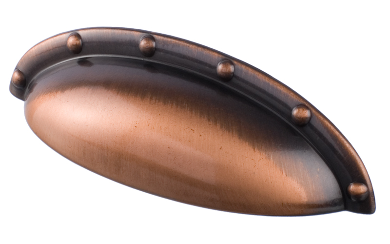Skålhandtag "Rivet" Koppar Finish