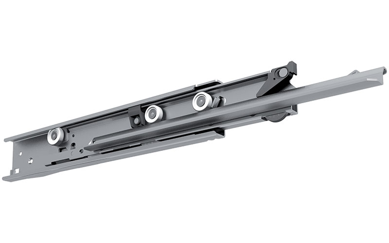 Rullskena FR 7100 SCC 120 kg, Rostfri, Längd: 400 mm Fullutdrag