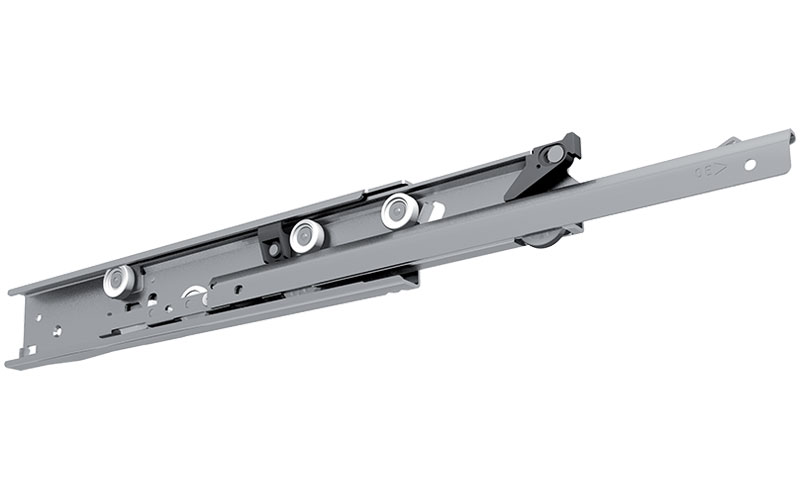 Rullskena FR 7101 SCC 105 kg, Rostfri, Längd: 500 mm Överutdrag