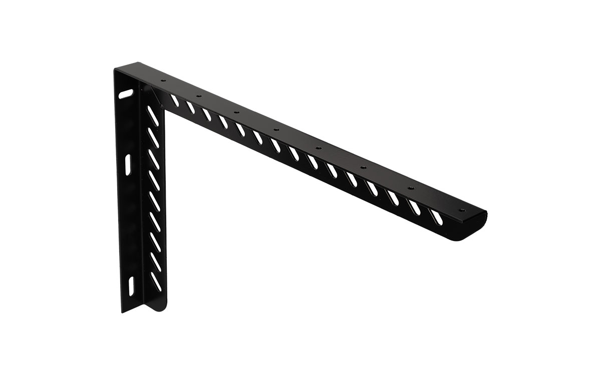 Konsol 'Slotted' Höger 550 x 350 Svart