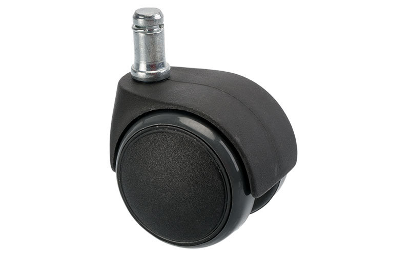 Stolshjul Ø 50 Svart 11 mm tapp