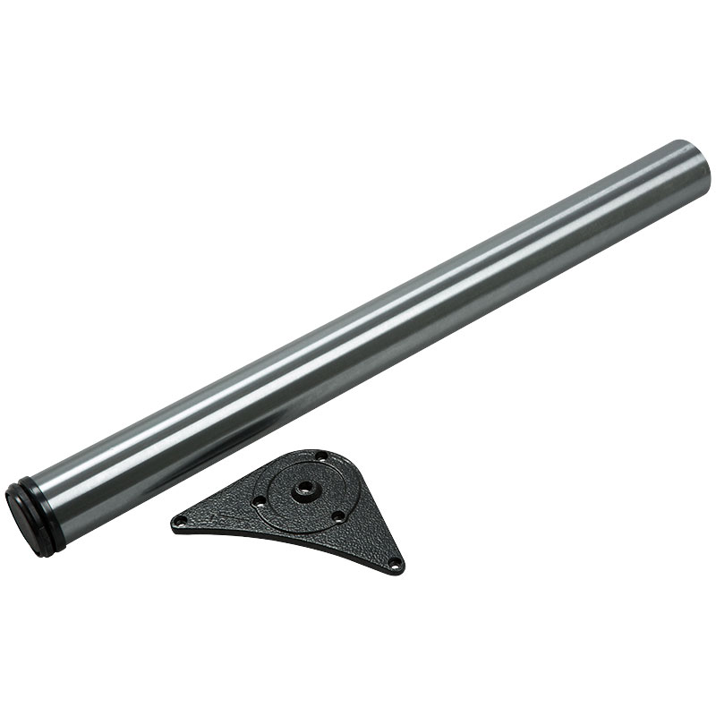 Bordsben Rund Ø60 mm 710 mm Borstat Stål, 4-pack